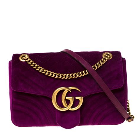 velvet purple gucci bag|gucci velvet bag price.